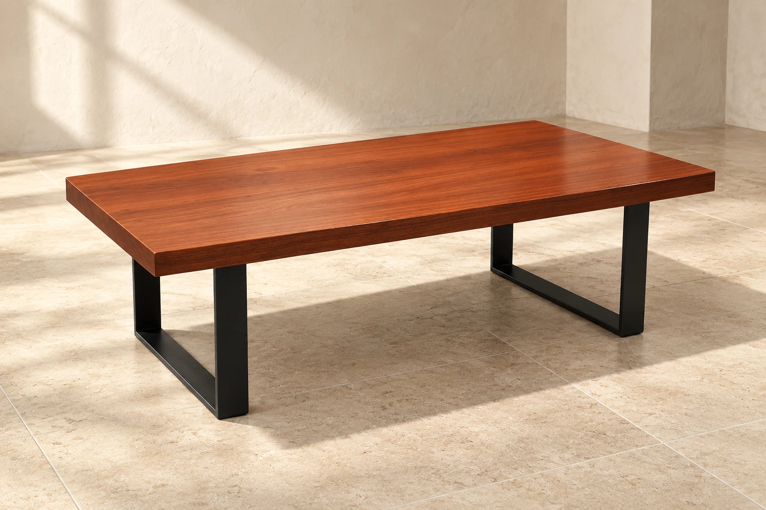 White design catalog with coffee table rendering